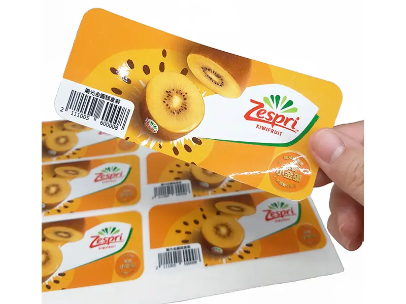 Aufkleber für Lebensmittelverpackungen