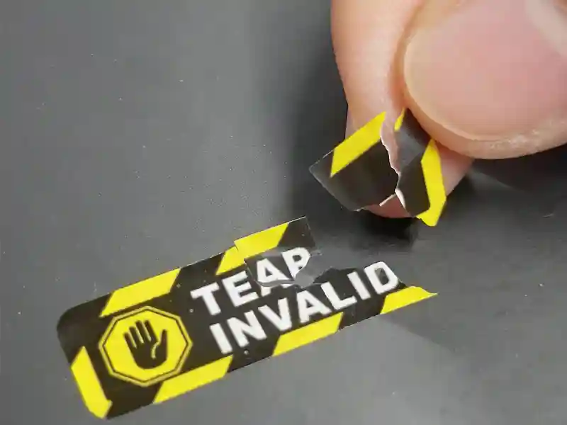 保証ステッカー